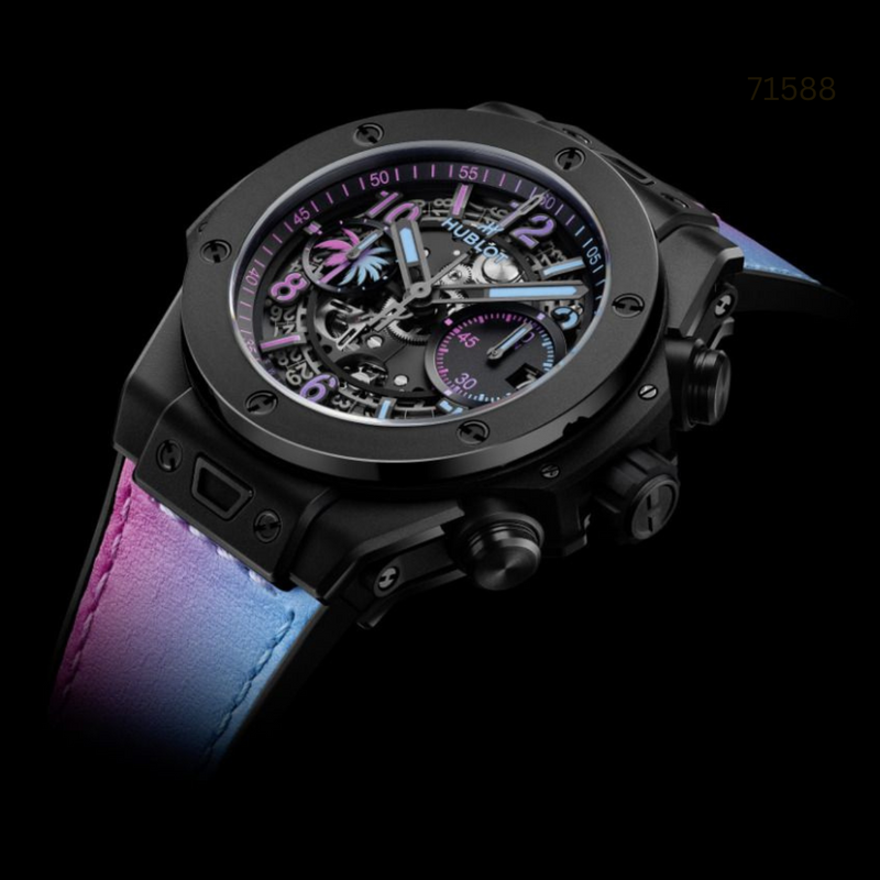 TW-1102156 13A New Collection Hub_lot Black Magic Watch!