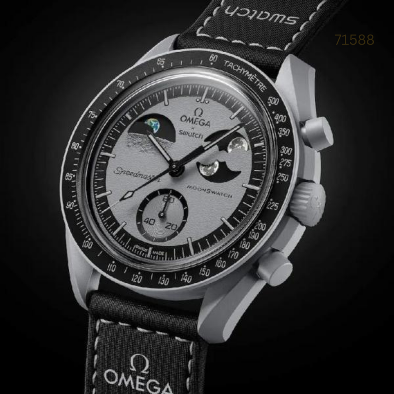 TW-101256A-2025 Iconic Moonwatch Blue & Grey EarthPhase Watch.