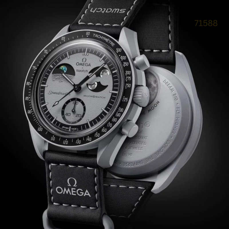 TW-101256A-2025 Iconic Moonwatch Blue & Grey EarthPhase Watch.