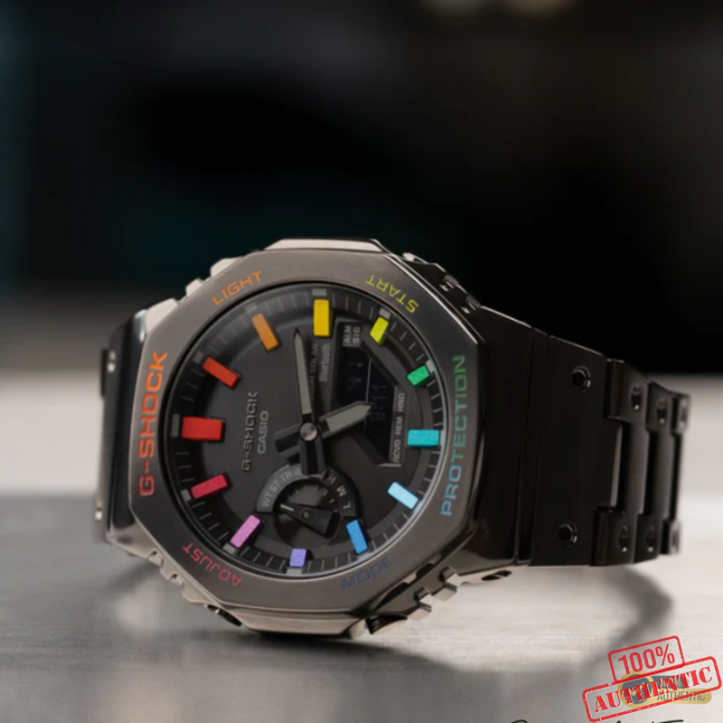 MW-11020256D Premium Silver/Golden &amp; Black Color Series Watch.