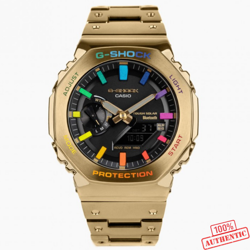 MW-11020256D Premium Silver/Golden &amp; Black Color Series Watch.